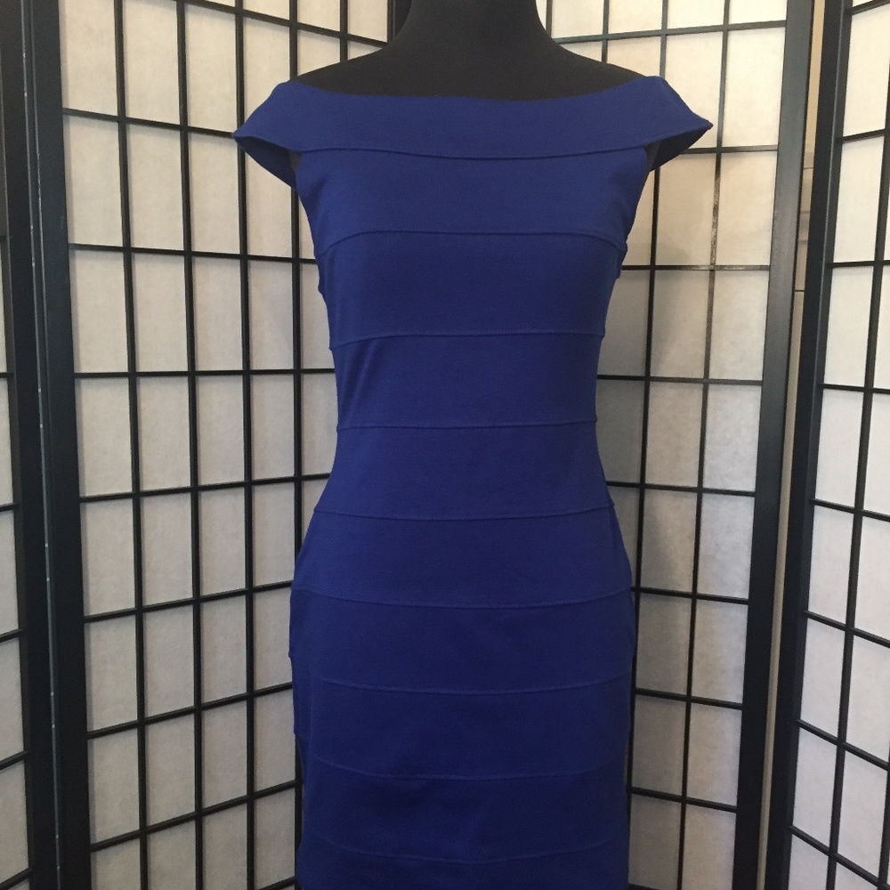 Colbalt Blue Ribbon Dress